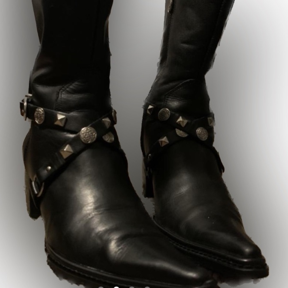 Harley-Davidson Black Pointed Toe Boots Women’s 7